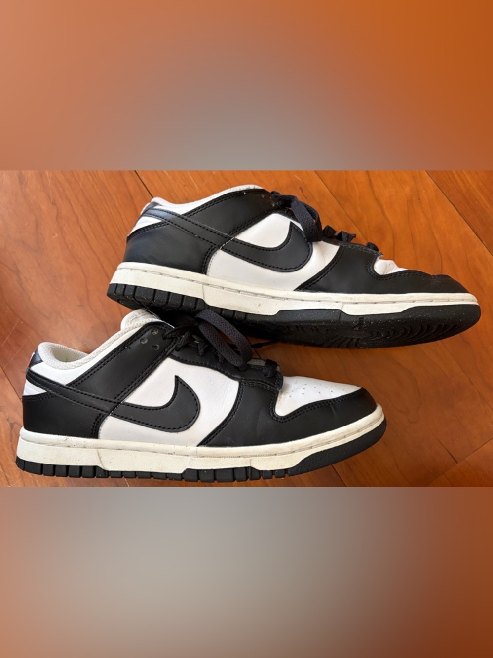Nike Black and White Low-Top Swoosh Sneakers